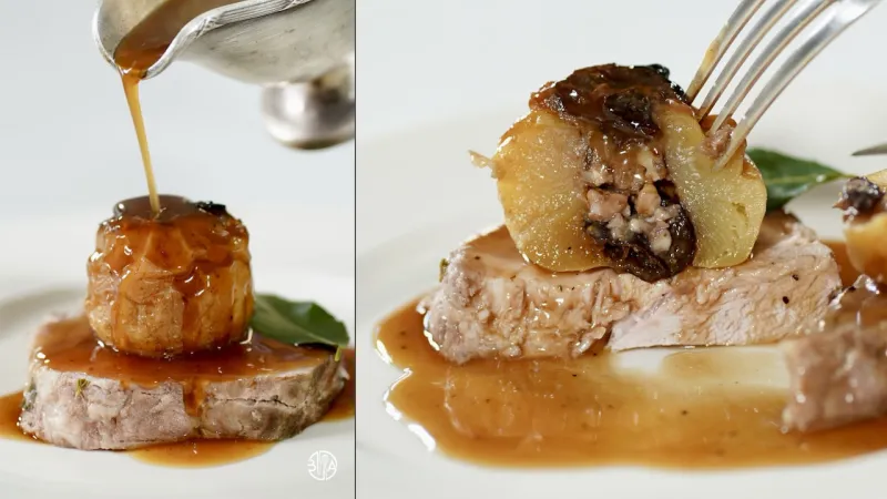 Pork Roast with Baked Stuffed Apples