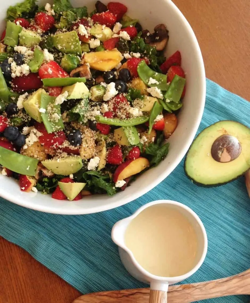 Mustard Greens and Kale Salad