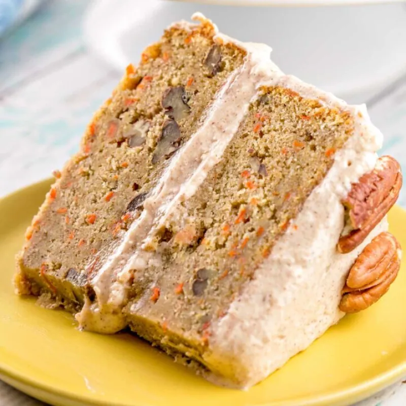 Carrot Cake with Lemon Cinnamon Cream Cheese Frosting