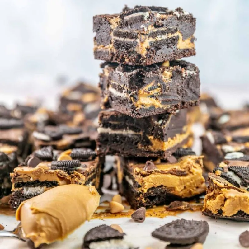 Peanut Butter Oreo Brownies