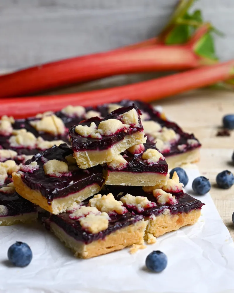 Blueberry Rhubarb Bars
