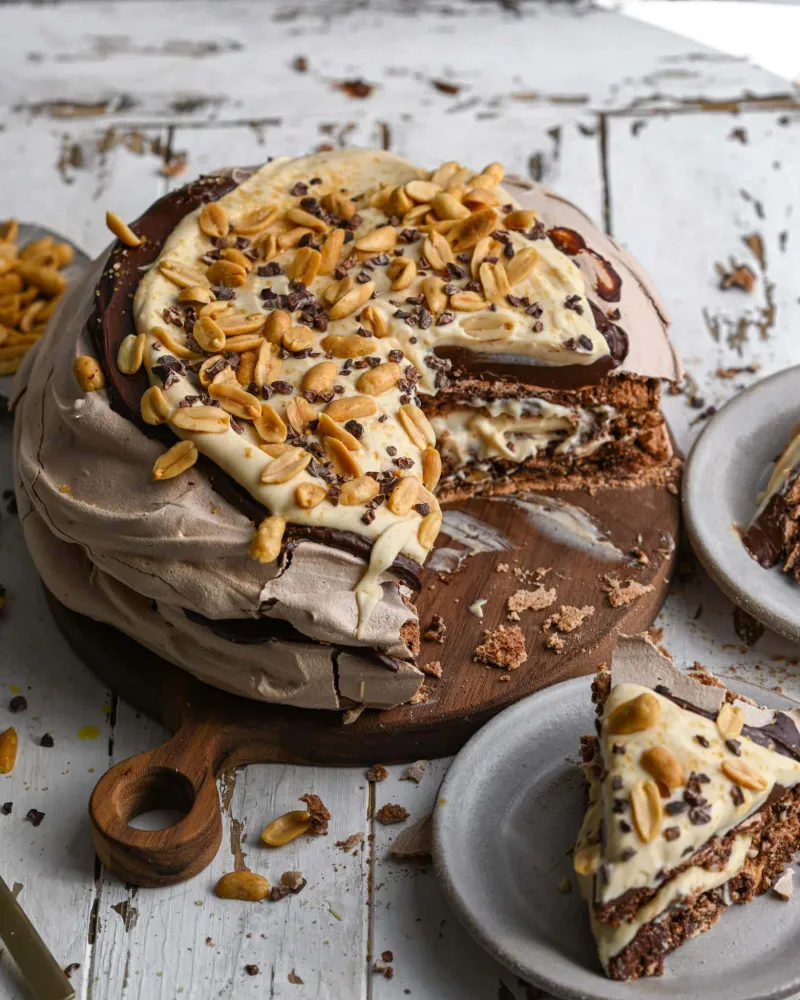 Layered Chocolate Pavlova