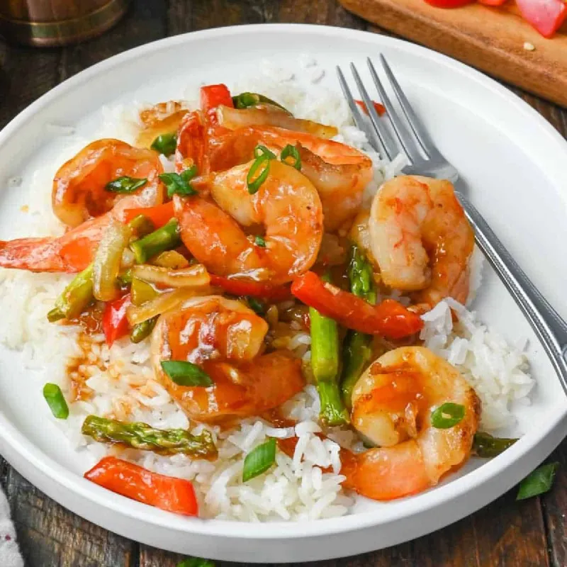 Sweet Chili Shrimp Stir Fry