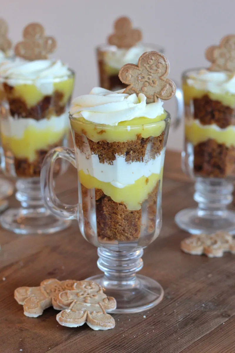 Lemon Gingerbread Trifles