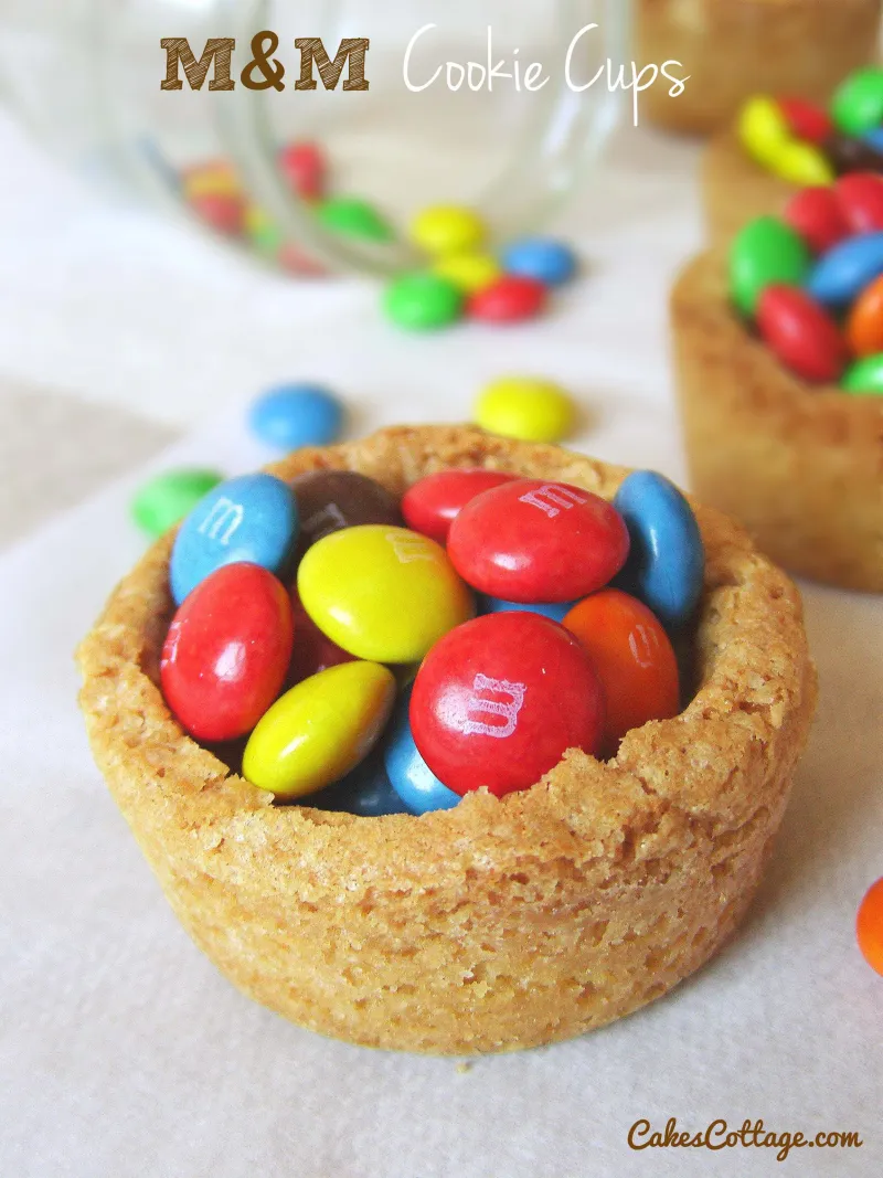 M&M Cookie Cups