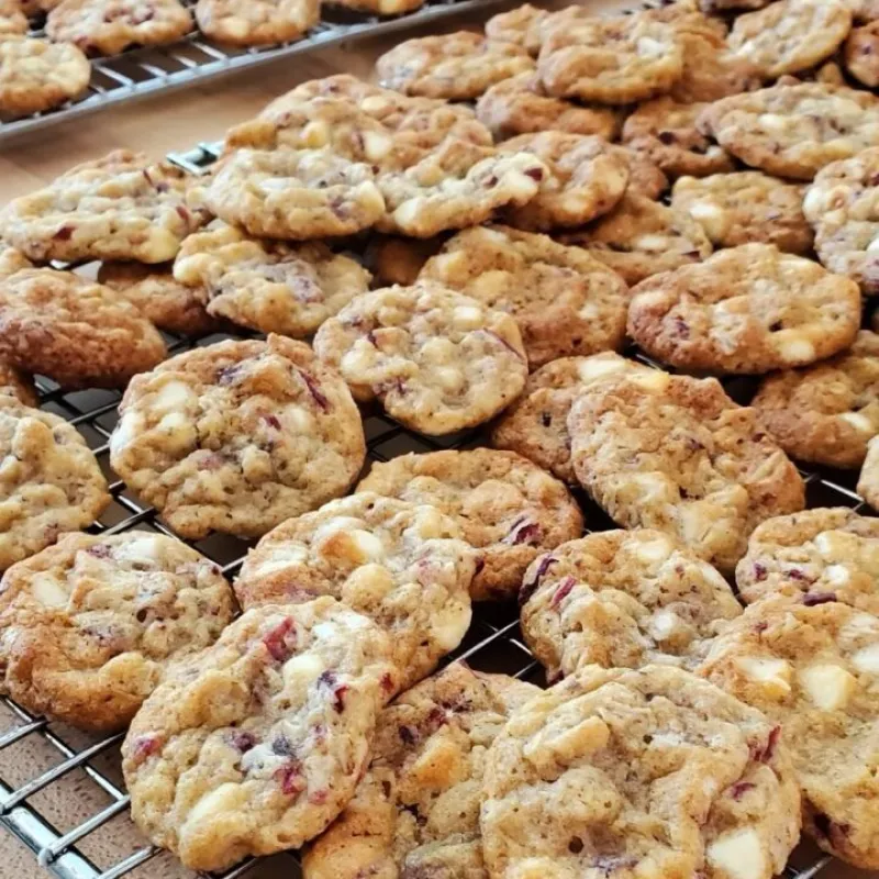 Cranberry White Chocolate Oatmeal Cookies
