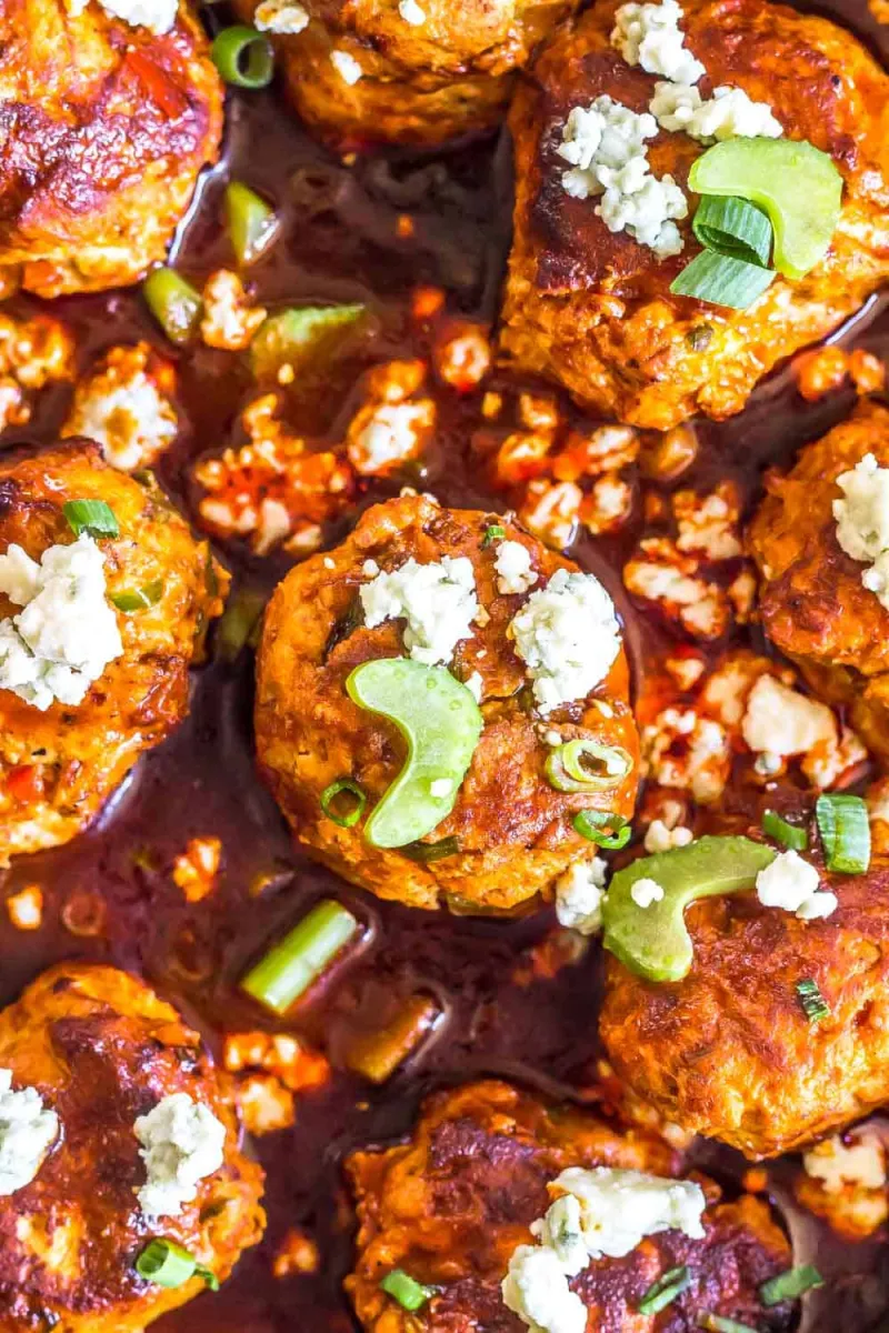 Keto Buffalo Chicken Meatballs