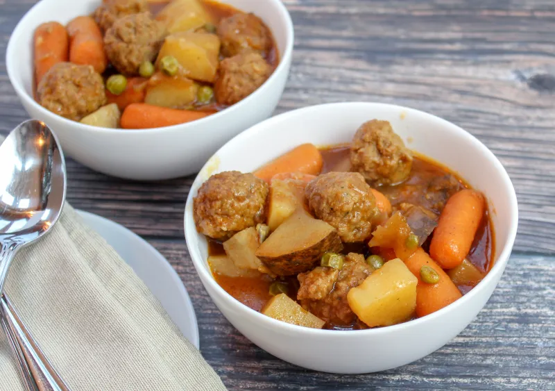 Slow Cooker Meatball Stew