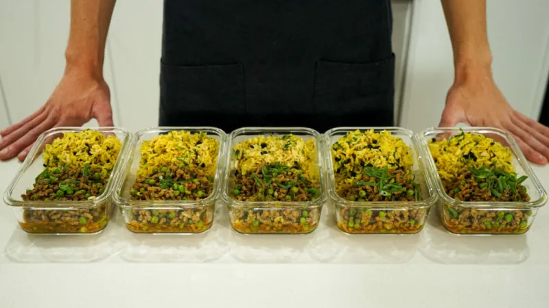 Chilli Beef Pilaf Meal Prep