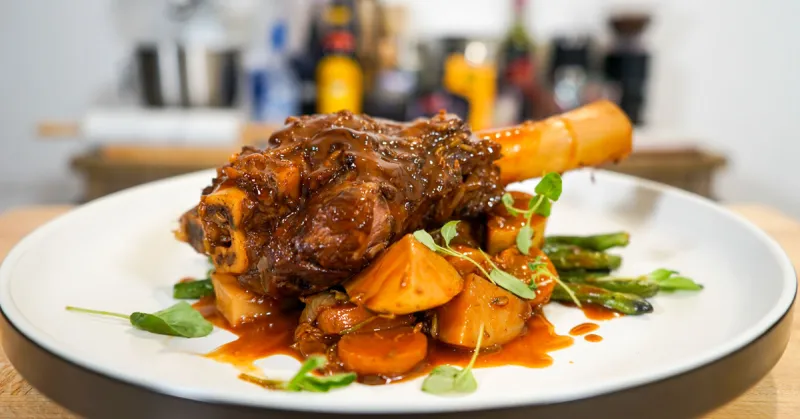 Slow Cooked Lamb Shanks