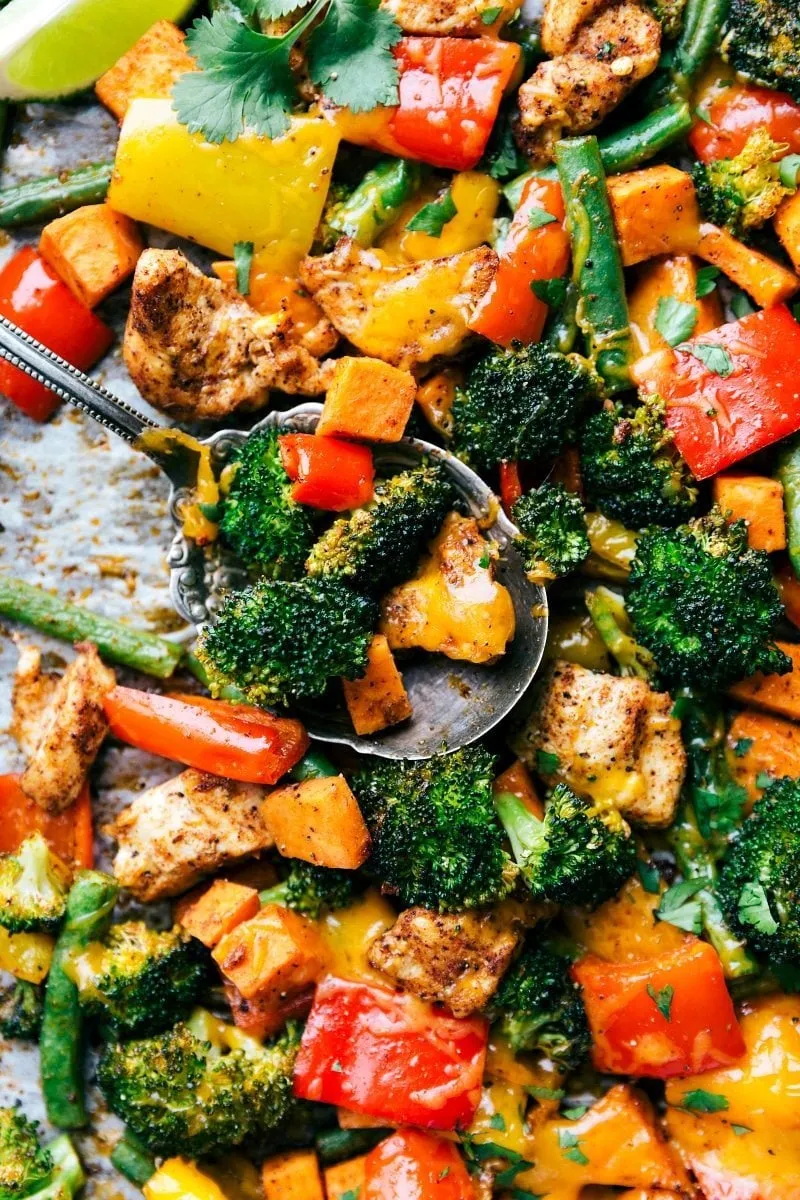 One Pan Healthy Chicken and Veggies