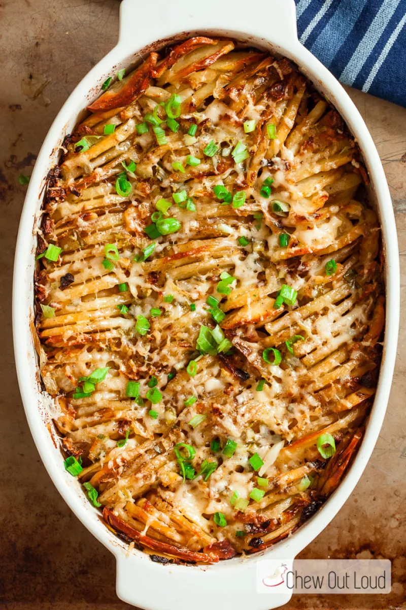 Hasselback Roast Potato Casserole