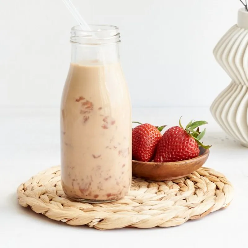Vegan Korean Strawberry Milk