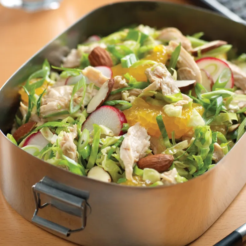 Asian Sesame Salad with Brussels Sprouts and Clementines