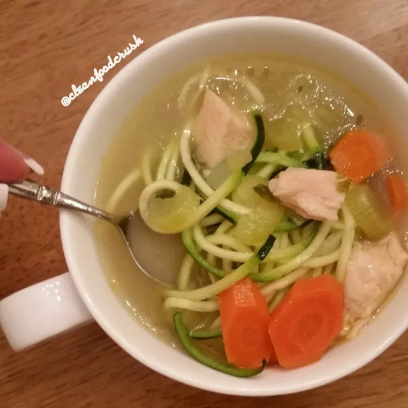 Clean Turkey Zoodle Soup Recipe – Chicken Noodle Soup, but better.