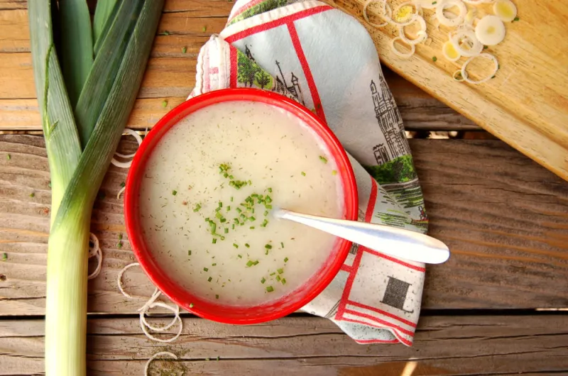 Leek and Potato Soup - Whole-Food Plant-Based