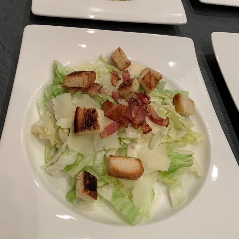 Caesar salad with home made dressing