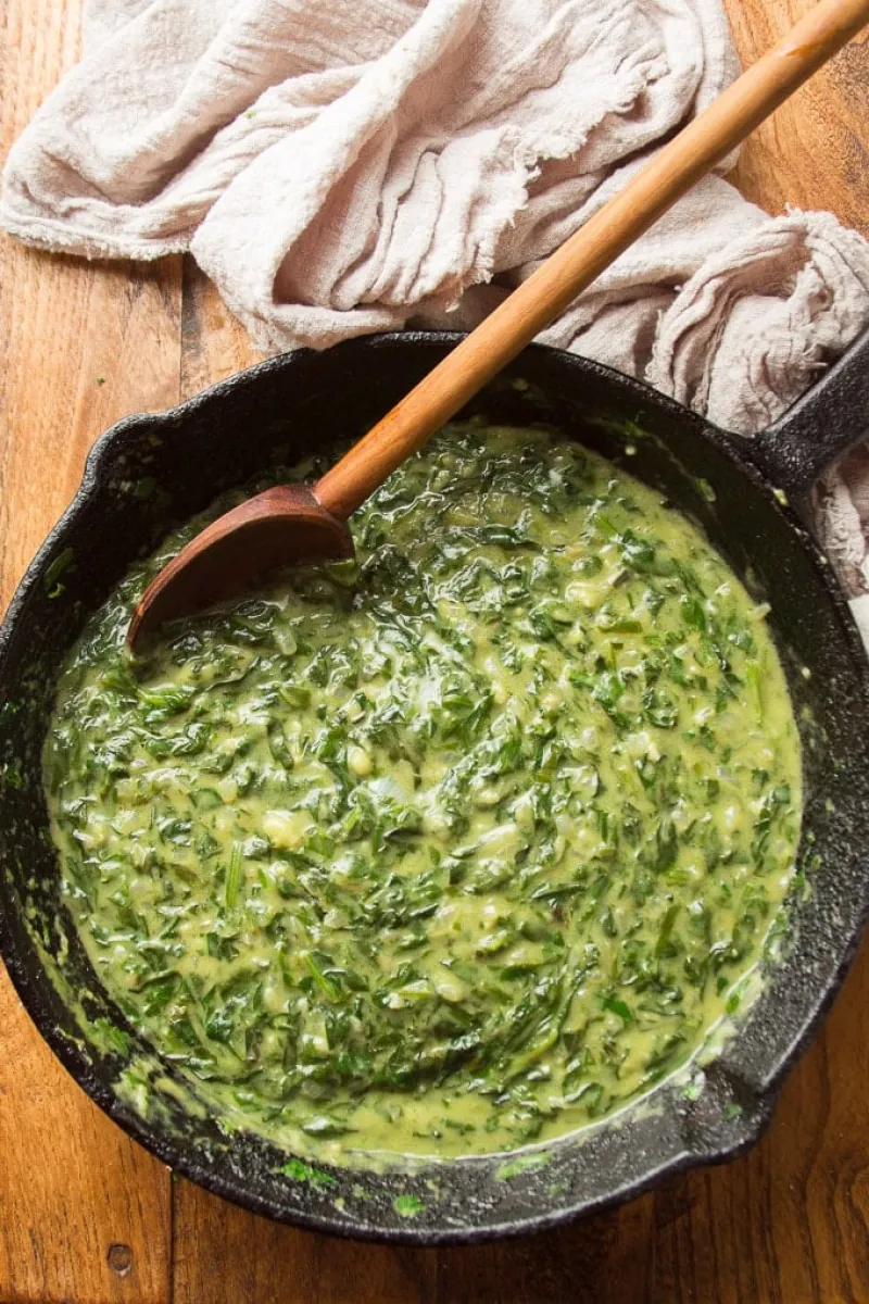 Vegan Creamed Spinach