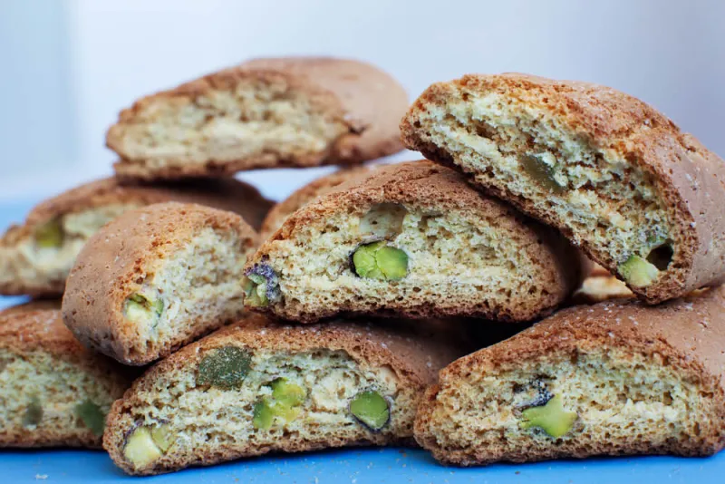 Pistachio & Orange Biscotti