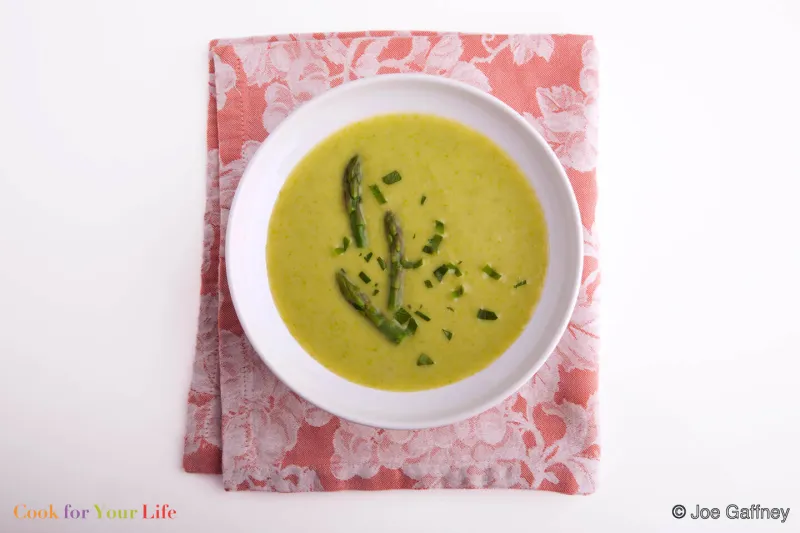 Spring Asparagus Soup with Herbs