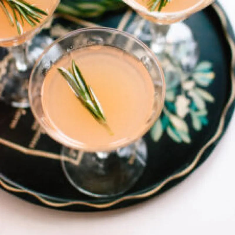 Ruby Red and Rosemary Honey Cocktail