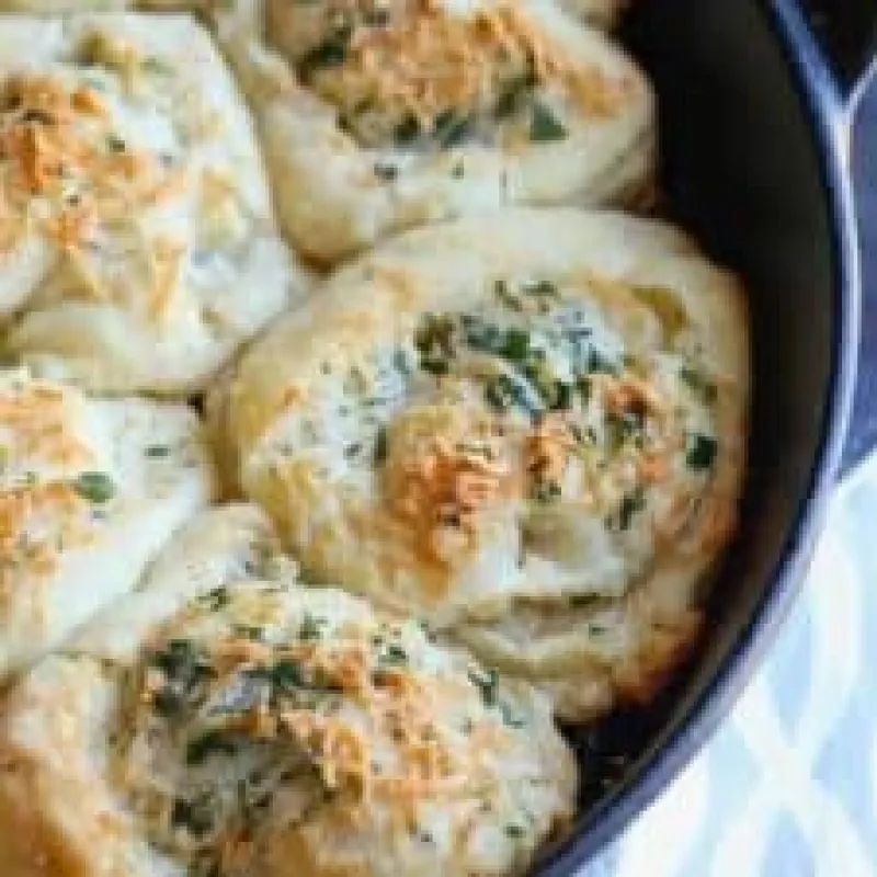 Parmesan Garlic Biscuit Rolls