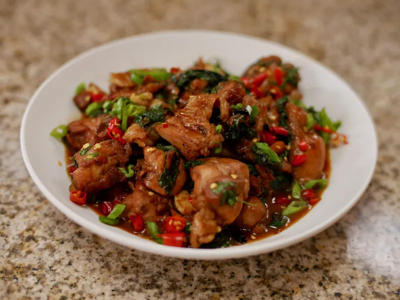 Taiwanese Three-Cup Chicken