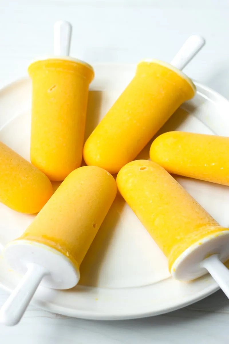 Mango Pineapple Popsicles