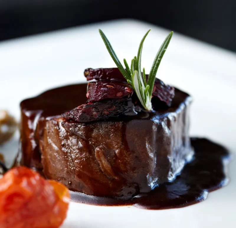 Beef Tenderloin with Marsala and Shallot Pan Jus