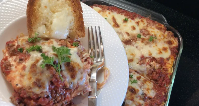 Baked Spaghetti With Cream Cheese Casserole