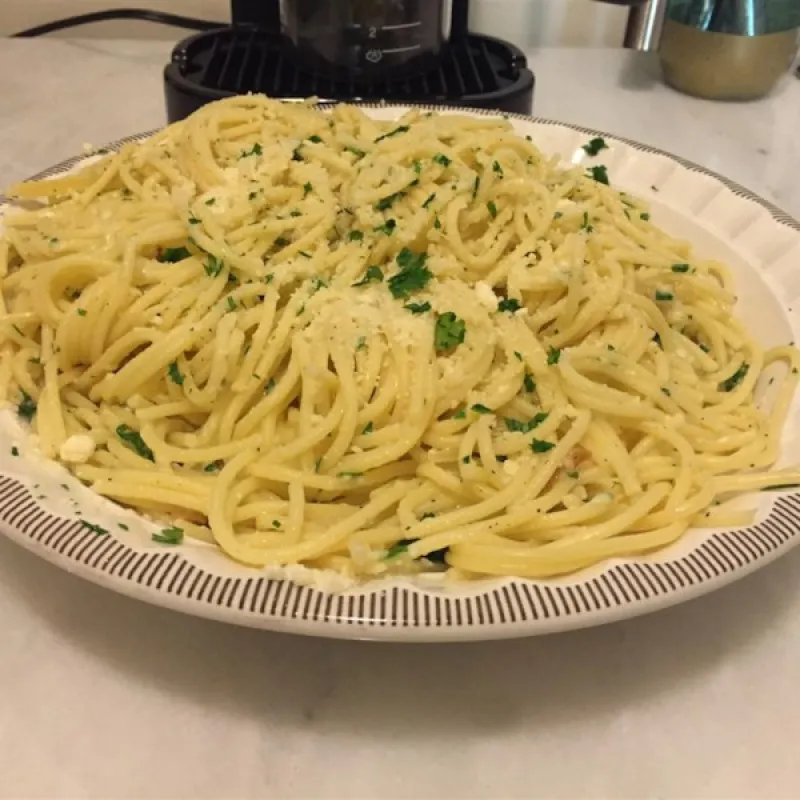 Creamy Spaghetti Aglio E Olio