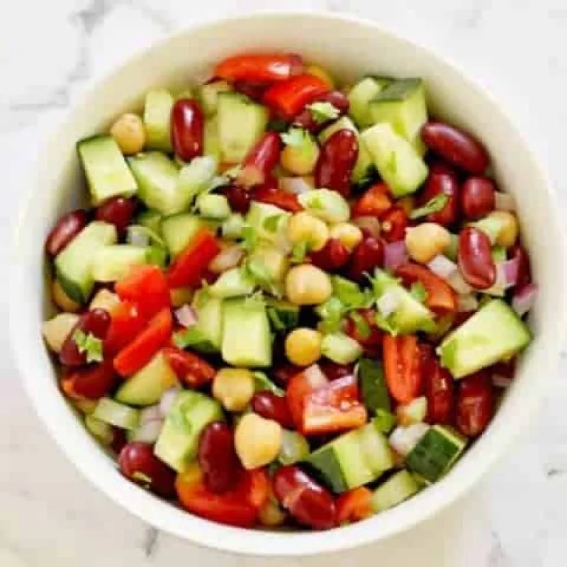 Chickpea and Kidney Bean Salad