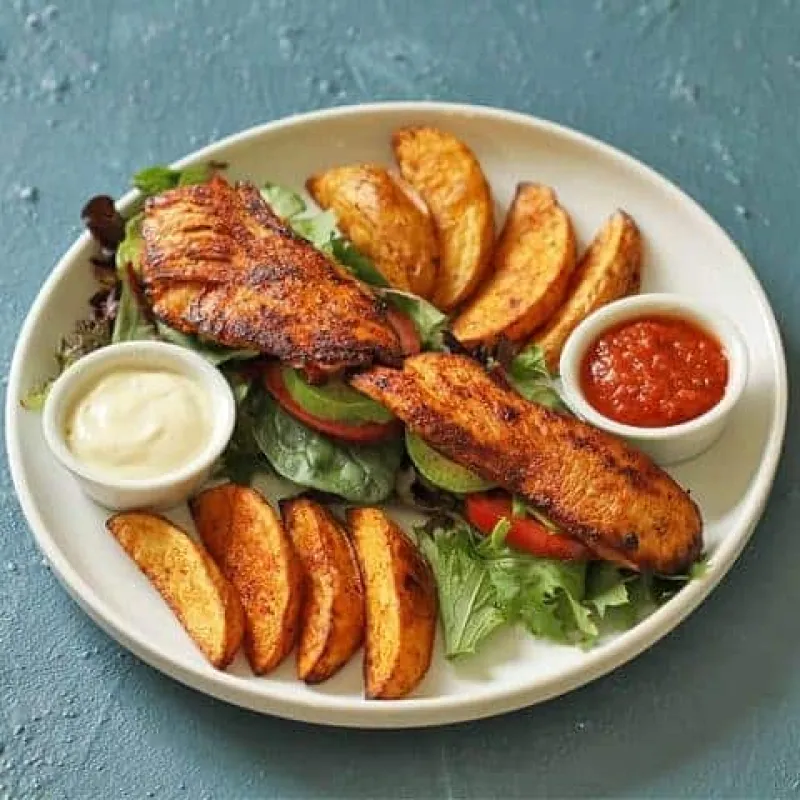 Bunless Chicken Burger