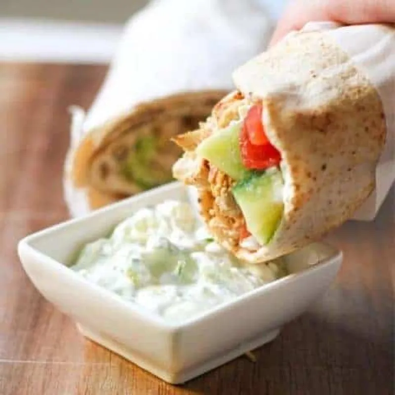 Greek Chicken Gyros