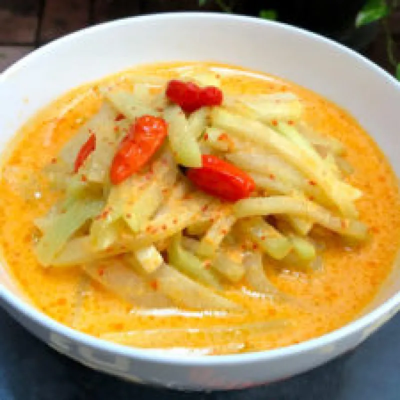 Sambal Goreng Labu Siam: Chayote in Coconut Sambal Gravy