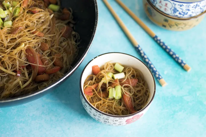 Vegan Singapore noodles