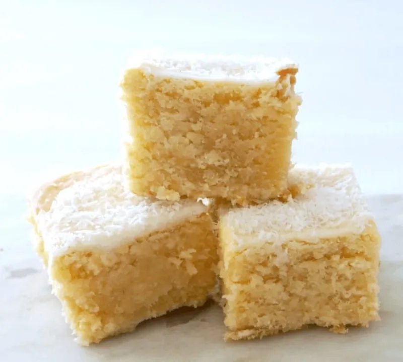 Lemon and Coconut Blondies
