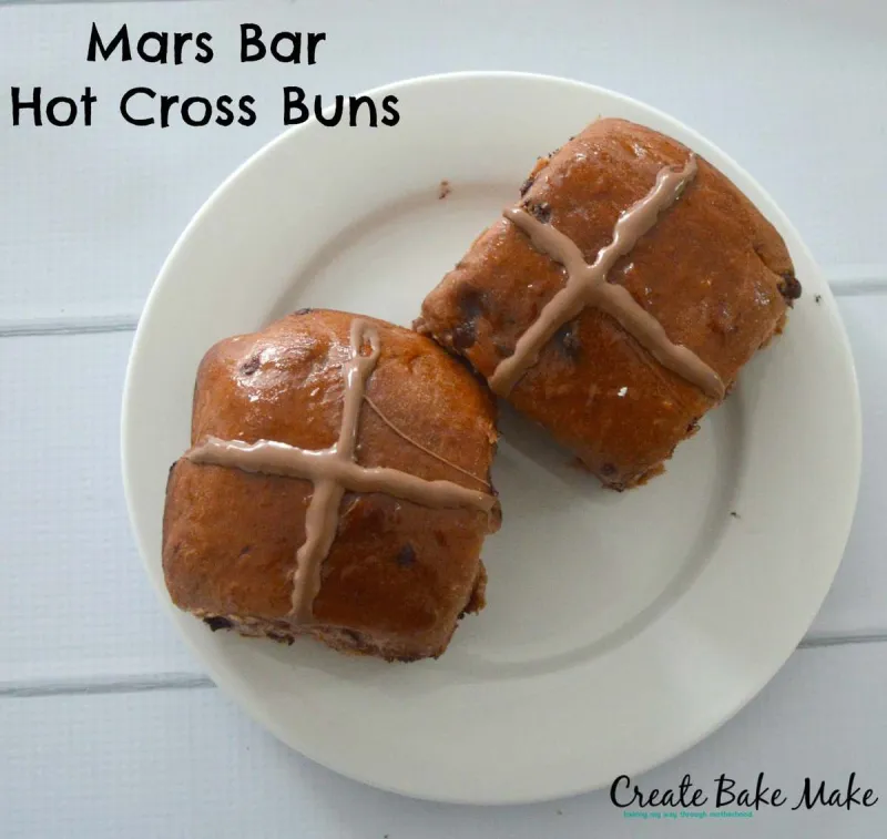 Mars Bar Hot Cross Buns