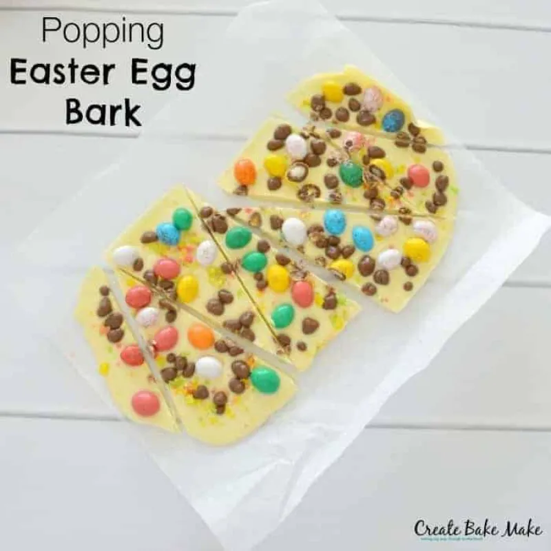 Popping Easter Egg Bark