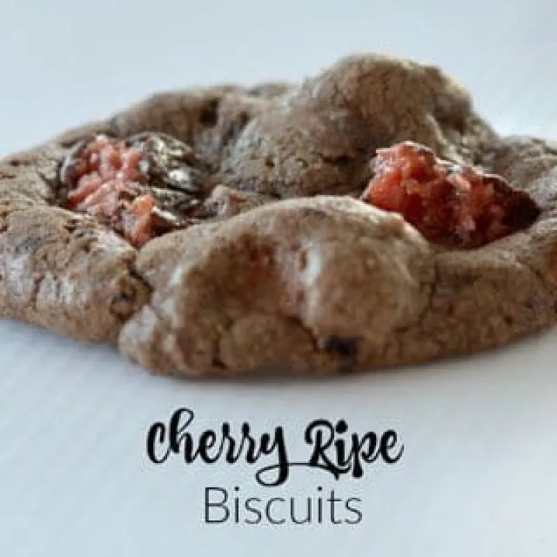 Cherry Ripe Biscuits
