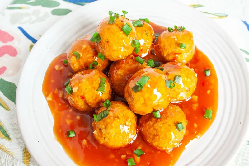 Asian Tofu Meatballs