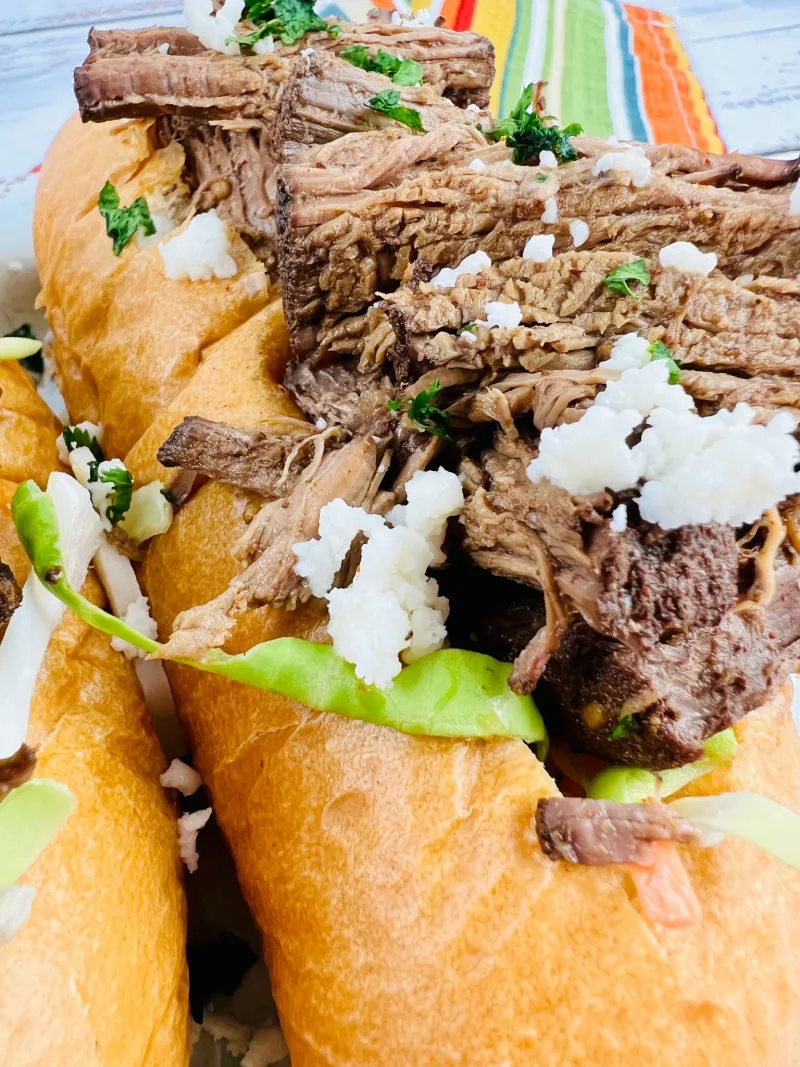 Slow Cooker Pulled Beef Torta