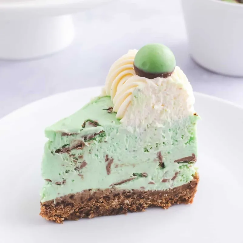 No Bake Mint Aero Cheesecake