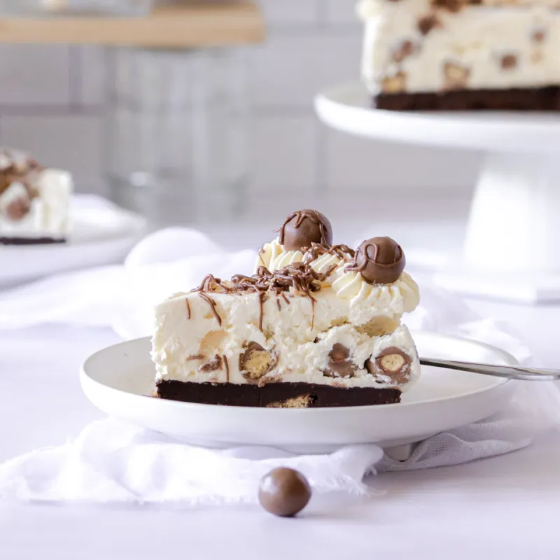 No Bake Malteser Cheesecake