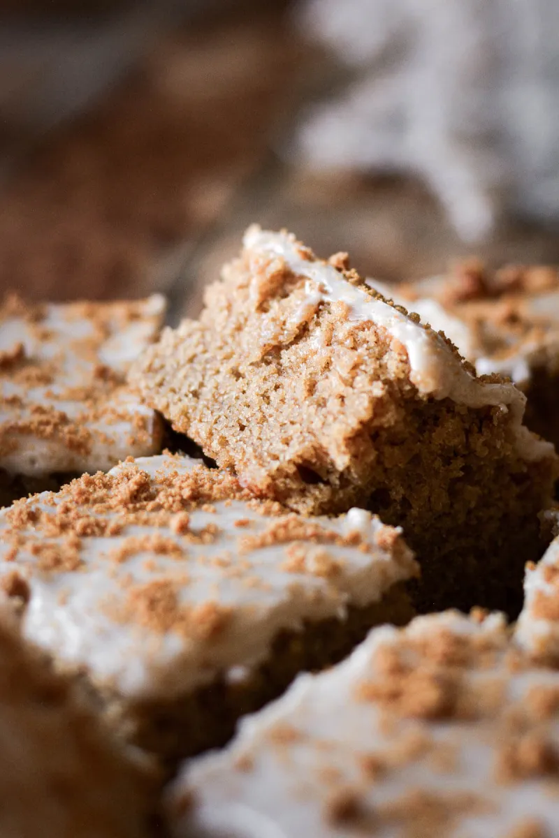 High Altitude Maple Gingerbread Bars