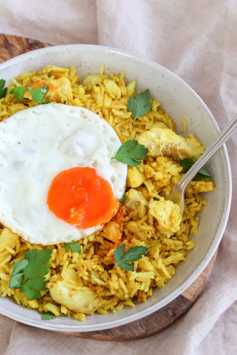 Spiced Haddock Rice (Kedgeree)