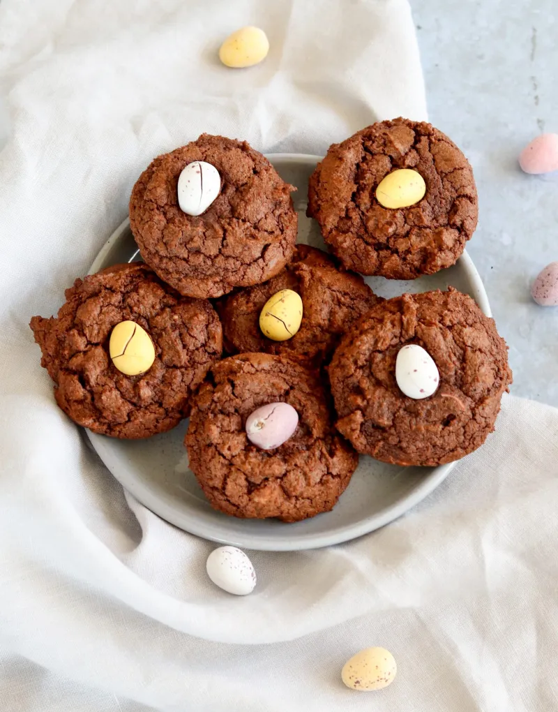 Double Chocolate Mini Egg Cookies
