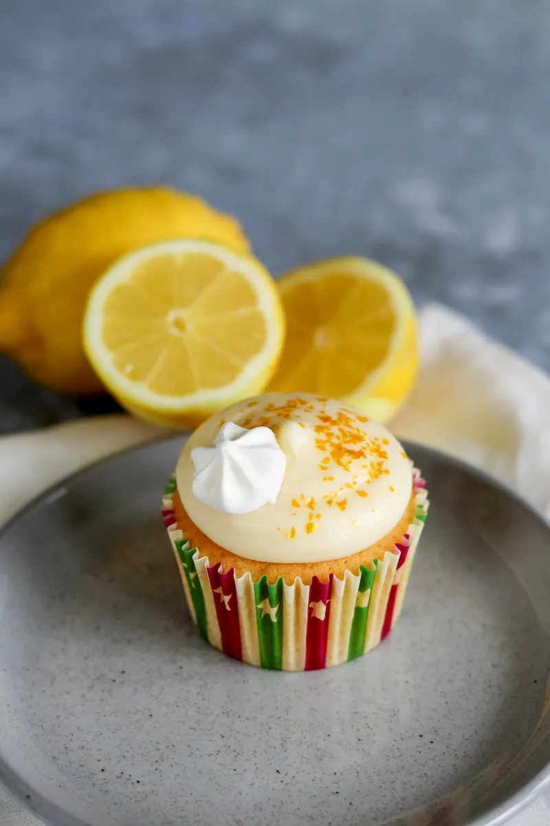Lemon Cupcakes with Lemon Curd Cream Cheese Frosting