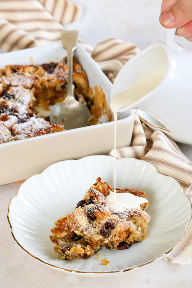 Hot Cross Bun Bread & Butter Pudding