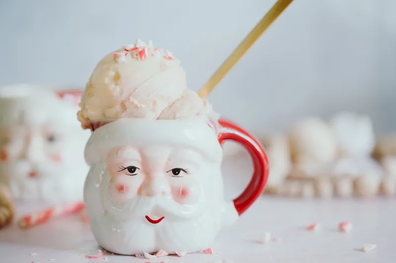 Dairy-free Peppermint Candy Cane Ice Cream
